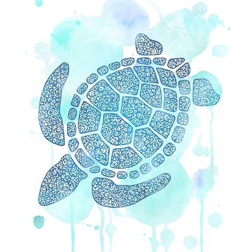 Artwork thumbnail, Blue Turtle by hayleylauren