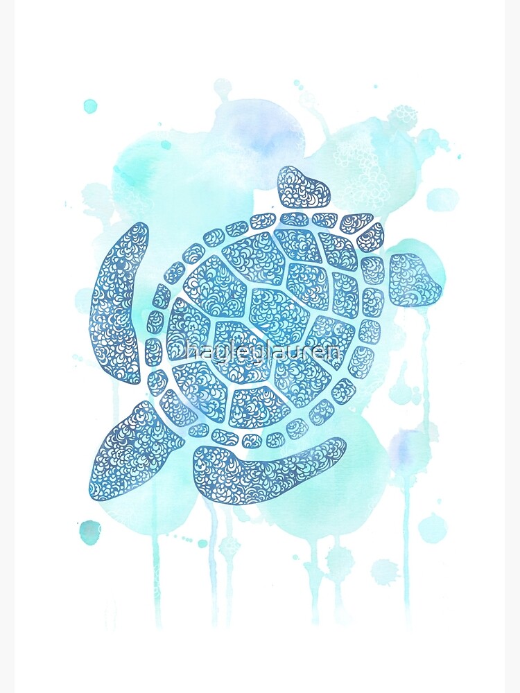 Thumbnail 3 of 3, Journal, Blue Turtle designed and sold by hayleylauren.