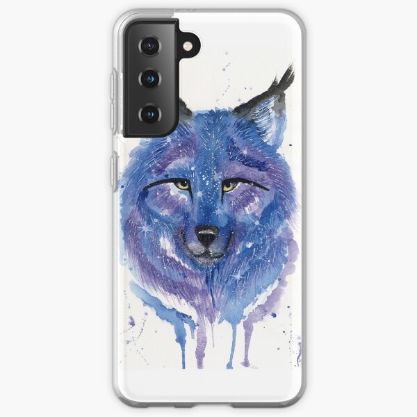Purple Galaxy Wolf Samsung Galaxy Soft Case