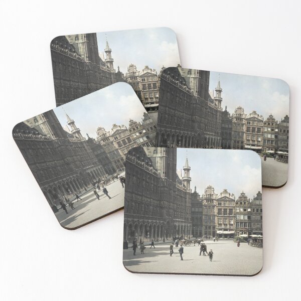 Item preview, Grand Place of Brussels in 1904  designed and sold by BaptisteColors.