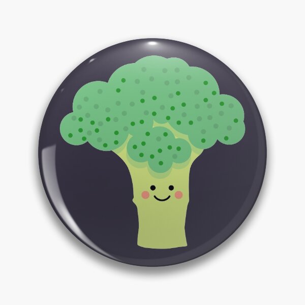Item preview, Cute and Happy Broccoli designed and sold by VicEllisArt.