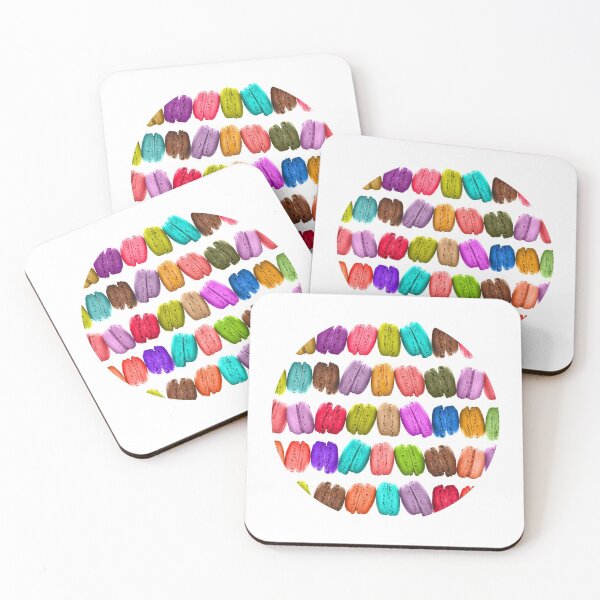 Item preview, Rainbow french macarons designed and sold by Delphimages Art.