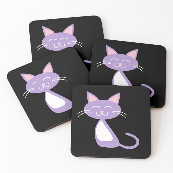 Item preview, Purple Cat Pattern designed and sold by Hairball-Pets.