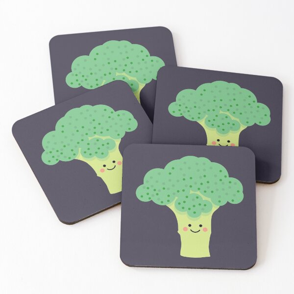 Item preview, Cute and Happy Broccoli designed and sold by VicEllisArt.
