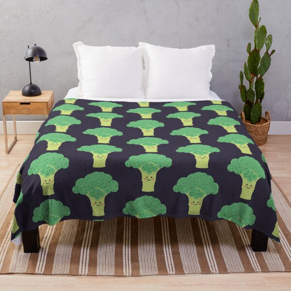 Item preview, Cute and Happy Broccoli designed and sold by VicEllisArt.