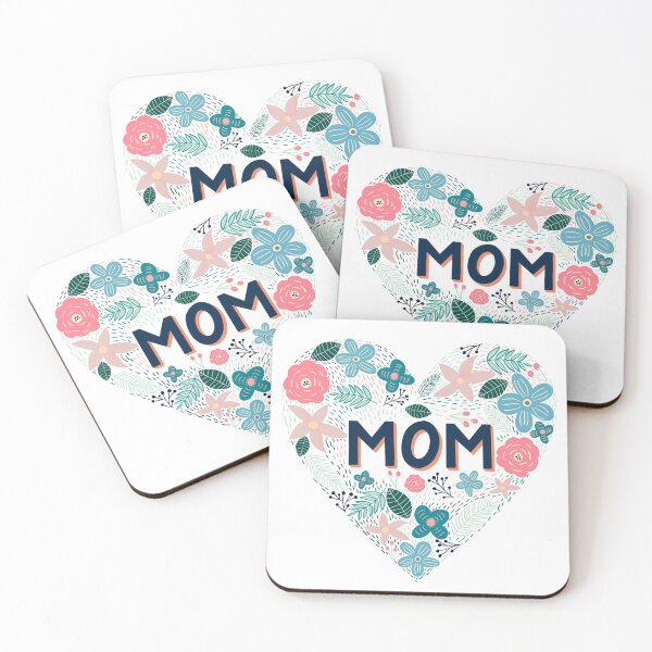 Item preview, 1 Mom in Floral Heart - Pastel Color designed and sold by Artsychoke.