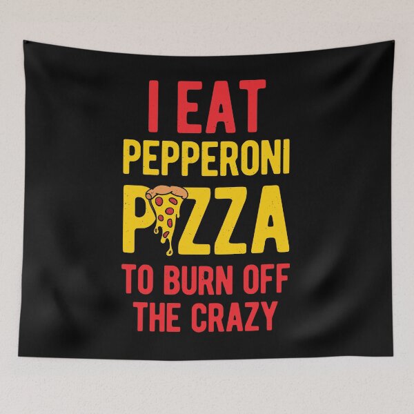 Item preview, Funny Pepperoni Pizza designed and sold by artworkbyrihen.