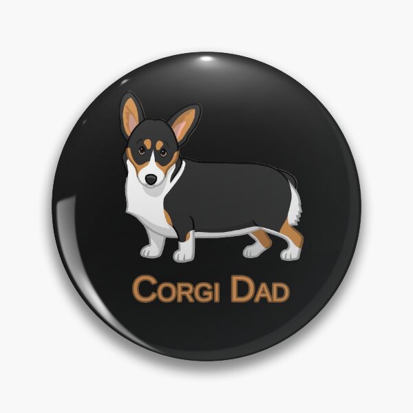 Artikelvorschau, Nettes schwarzes dreifarbiges Pembroke Corgi Dad Dog Lovers T-Shirt entworfen und verkauft von HammonArt.