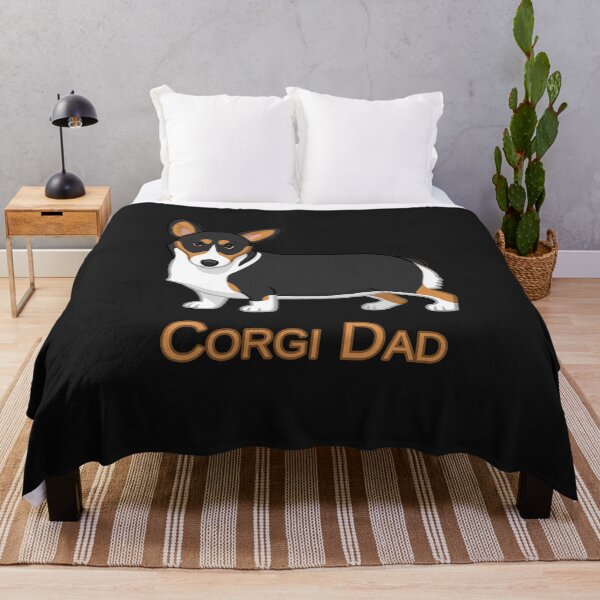 Item preview, Cute Black Tricolor Pembroke Corgi Dad Dog Lovers T-shirt designed and sold by HammonArt.