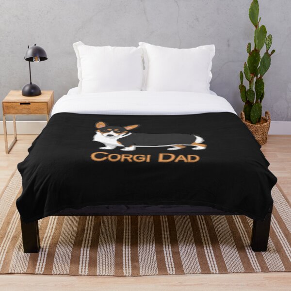 Item preview, Linda camiseta negra tricolor Pembroke Corgi Dad Dog Lovers designed and sold by HammonArt.