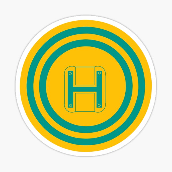 Simple Design with H Letter Sticker