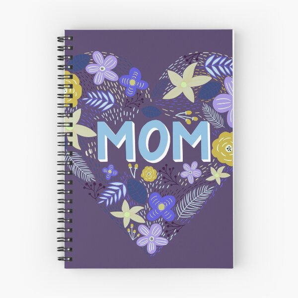 Item preview, Mom in Floral Heart - Violet and Yellow designed and sold by Artsychoke.