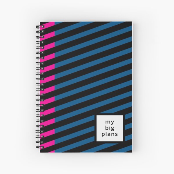 My big plans (Blue and Pink) Spiral Notebook