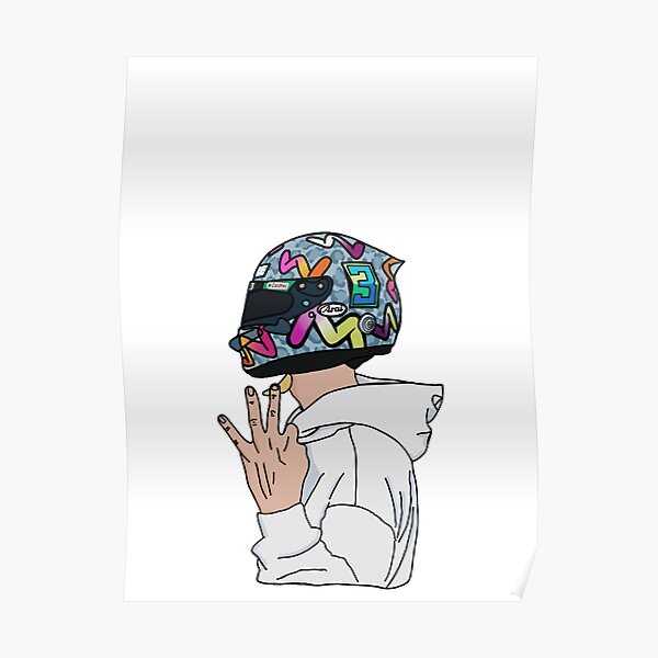 Daniel Ricciardo-Numéro 3 Poster