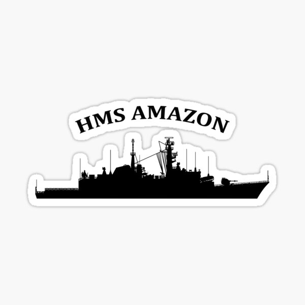 HMS AMAZON Sticker