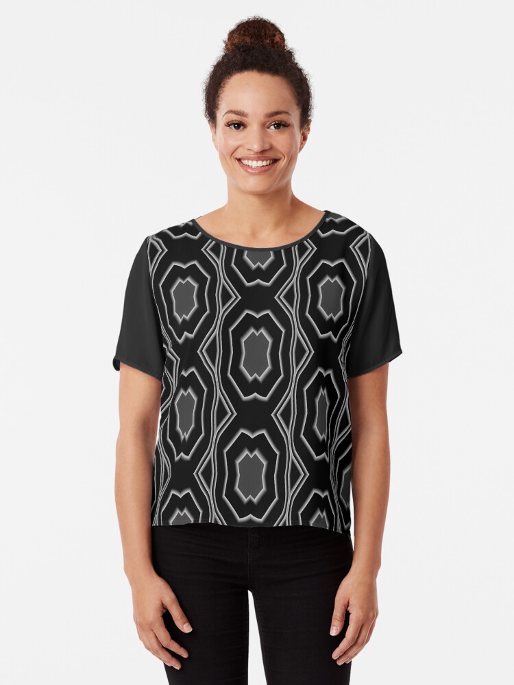 Thumbnail 1 of 6, Chiffon Top, Modern Royal Art 2 designed and sold by Lafara.