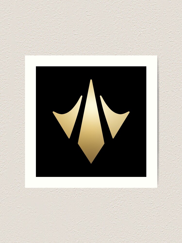 Mid Role Icon Wrift Gold Black Bg Art Print For Sale By