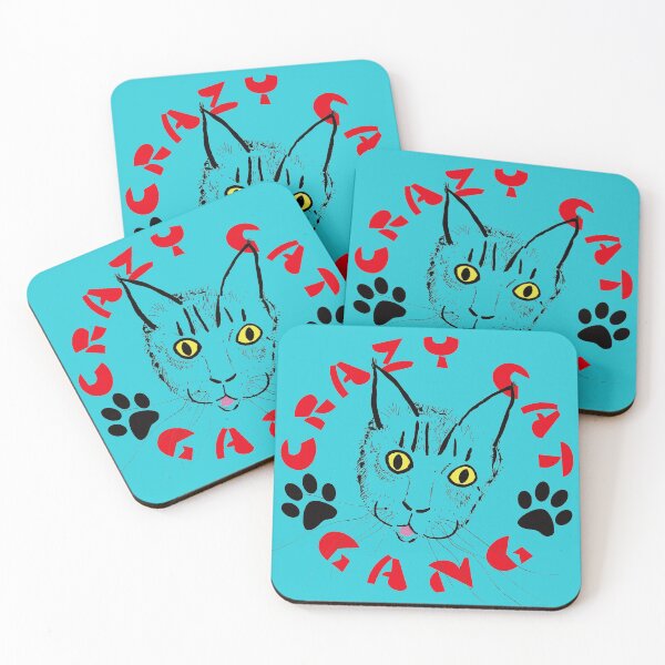 Item preview, crazy cat gang designed and sold by Botchy-Botchy.