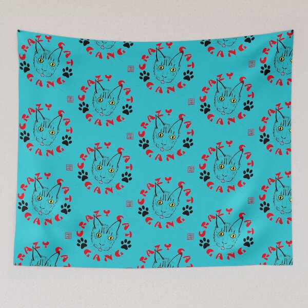 Item preview, crazy cat gang designed and sold by Botchy-Botchy.