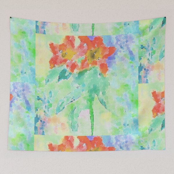 Item preview, Copy of Copy of Watercolour pink pattern floral  wall art expressionalism minimalist  minimalism art designed and sold by SILVERAPPLE.