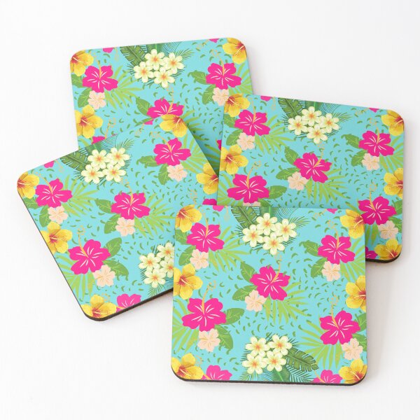 Item preview, tropical floral pattern design designed and sold by Merry Jamshaid.