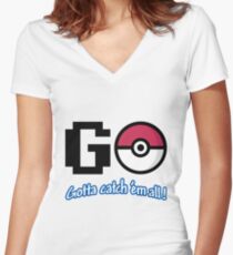 GO! Women's Fitted V-Neck T-Shirt