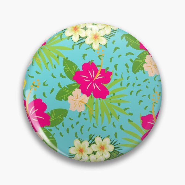 Item preview, tropical floral pattern design designed and sold by Merry Jamshaid.