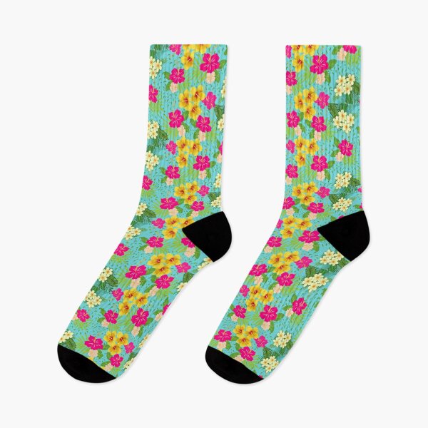 Item preview, tropical floral pattern design designed and sold by Merry Jamshaid.