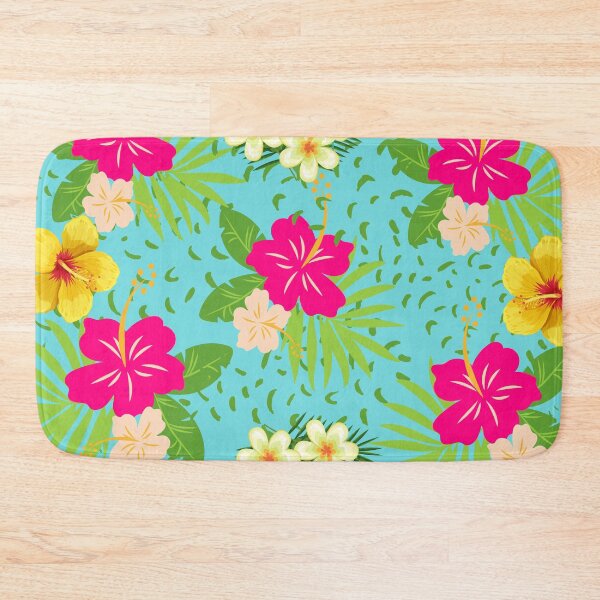Item preview, tropical floral pattern design designed and sold by Merry Jamshaid.