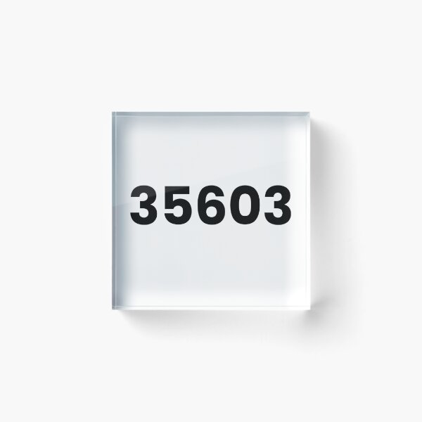 Item preview, 35603 Zip Code, Decatur Alabama, Black Text No Box designed and sold by Kyle Root.