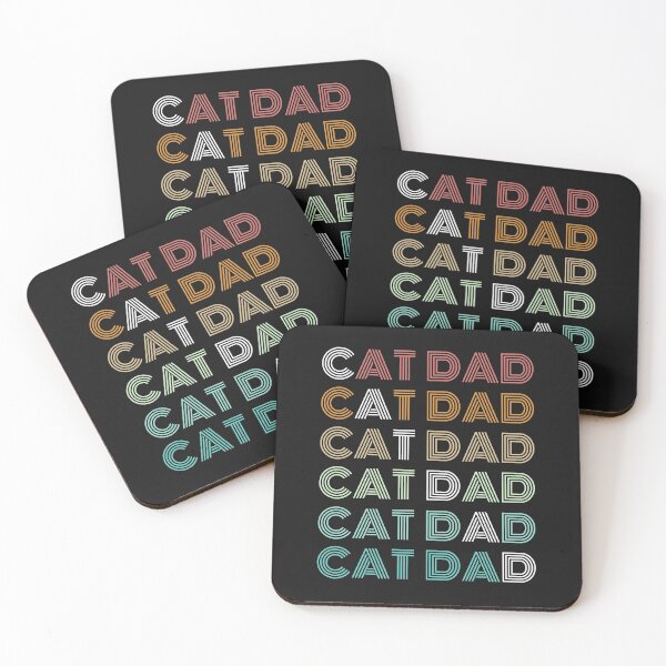 Item preview, Cat Dad Retro Style Repetitive designed and sold by curledup-cat.