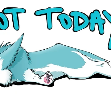 Artwork thumbnail, Not Today - Blue by Reno-Viol
