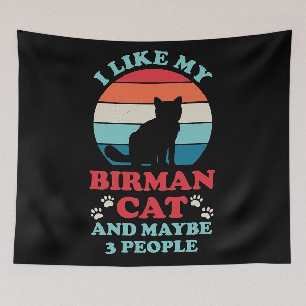 Item preview, Funny Birman Cat designed and sold by artworkbyrihen.