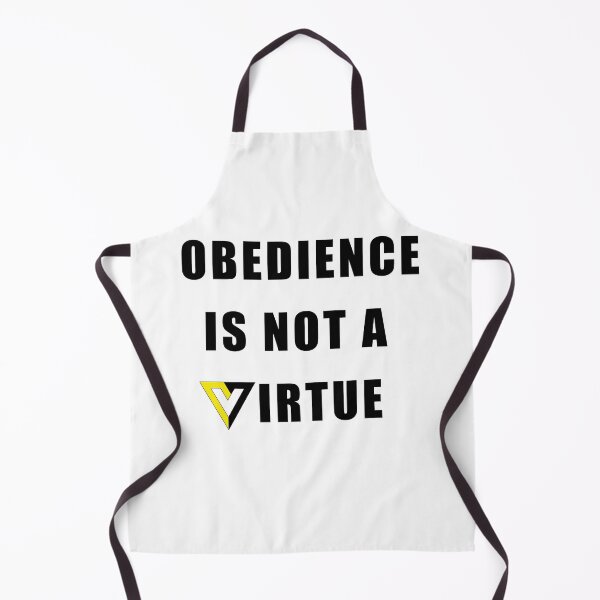 Item preview, Obedience is not a virtue voluntaryism symbol designed and sold by Brad Chambers.