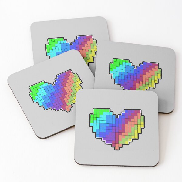 Item preview, Colorful Pixel Heart designed and sold by Dutlu.