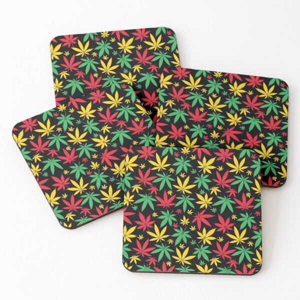 Item preview, Rasta Flag Colors Leaf Cannabis Marijuana Weed Pattern designed and sold by RastaMerch.