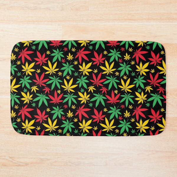 Item preview, Rasta Flag Colors Leaf Cannabis Marijuana Weed Pattern designed and sold by RastaMerch.