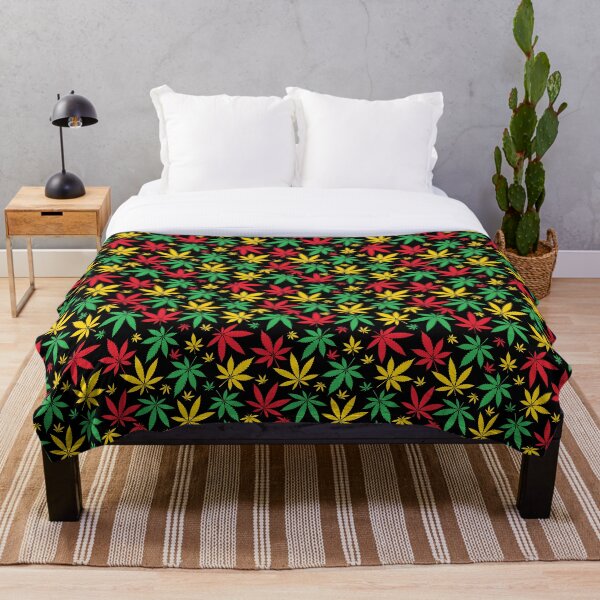 Item preview, Rasta Flag Colors Leaf Cannabis Marijuana Weed Pattern designed and sold by RastaMerch.