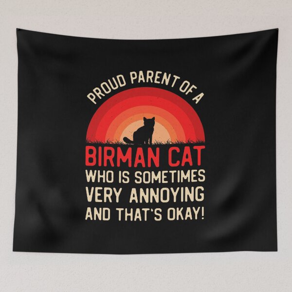 Item preview, Funny Birman Cat designed and sold by artworkbyrihen.