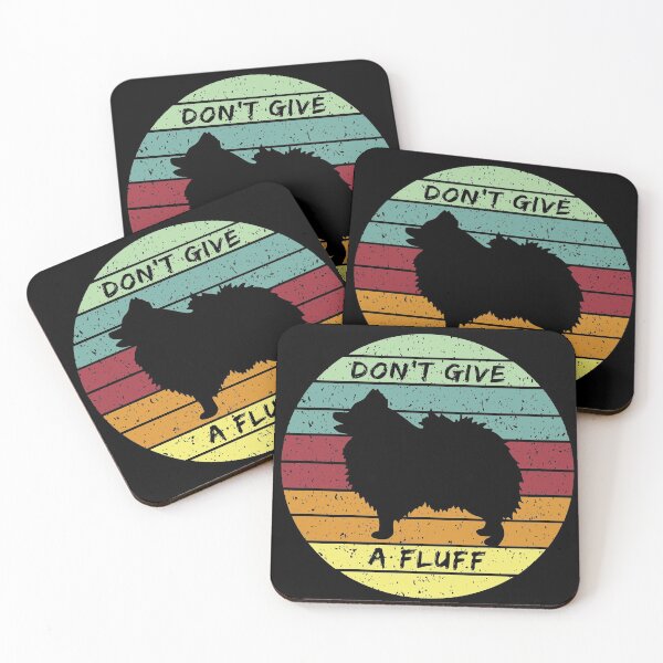 Item preview, Don’t Give A Fluff Funny Retro Pomeranian  designed and sold by JoBella-Designs.