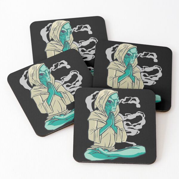 Item preview, Meditating Alien in Lotus Pose designed and sold by Hoiho Adventure Shirts.
