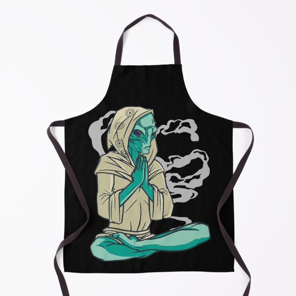 Item preview, Meditating Alien in Lotus Pose designed and sold by Hoiho Adventure Shirts.
