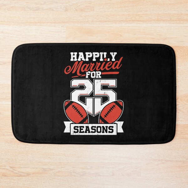 Item preview, Married For 25 Years American Football Couple Gift designed and sold by Marcid95.