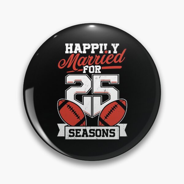 Item preview, Married For 25 Years American Football Couple Gift designed and sold by Marcid95.