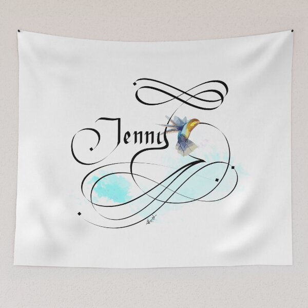 Item preview, Jenny Female Name Calligraphy designed and sold by AhMath.