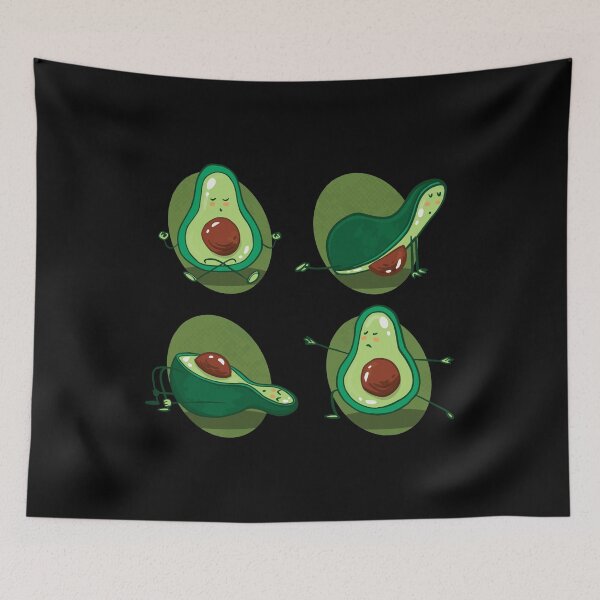 Item preview, Kawaii Avocado Yoga designed and sold by Hoiho Adventure Shirts.