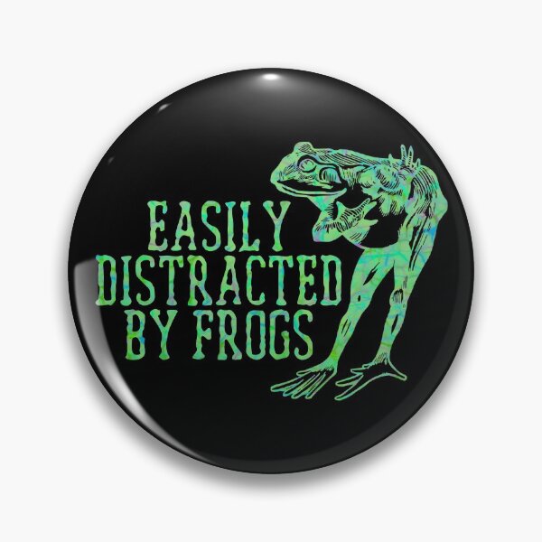 Item preview, Easily distracted by frogs Funny Quote designed and sold by AMSonArt.