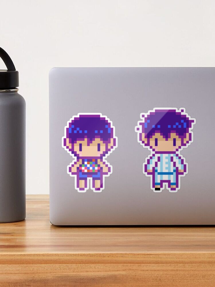 Omori Pixel Sprite Head Perler Bead Pattern, Bead Sprites