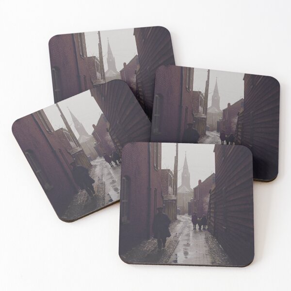 Item preview, Alley on a wet day somewhere in Europe in the early 1900. designed and sold by BaptisteColors.