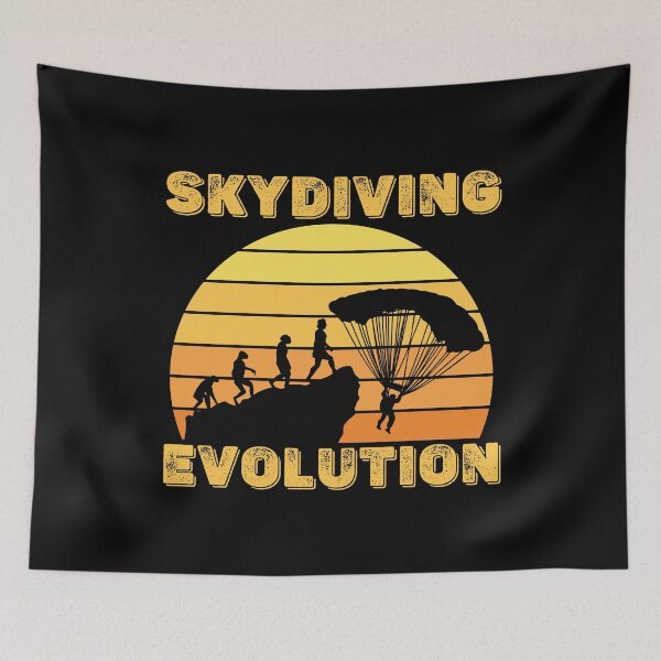 Item preview, Skydiving Evolution designed and sold by Hoiho Adventure Shirts.